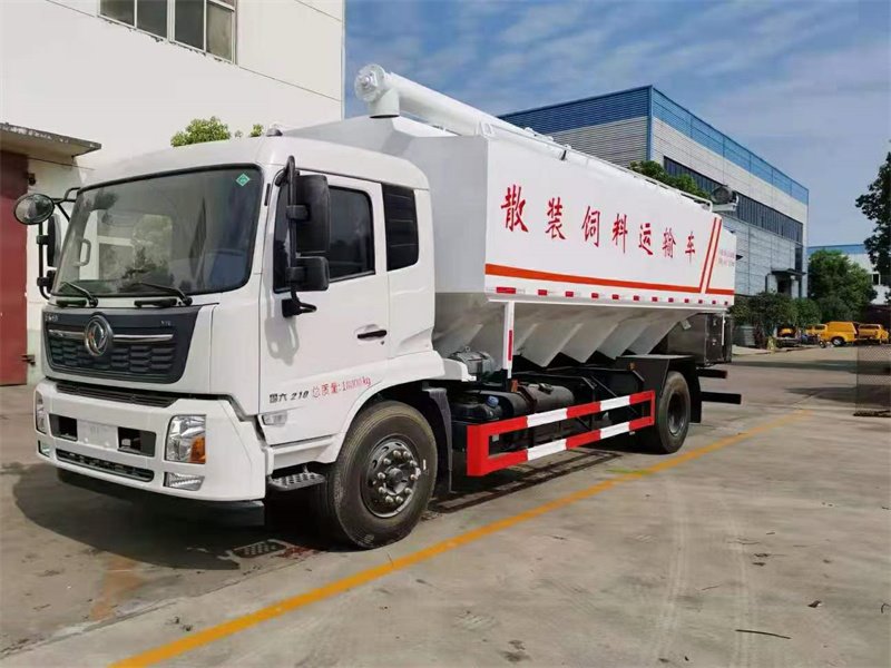 國六東風天錦散裝飼料運輸罐車優(yōu)點