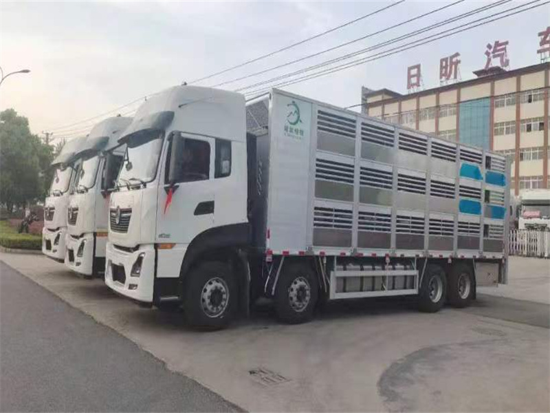 鋁合金畜禽運(yùn)輸車東風(fēng)天龍前四后八運(yùn)豬車廠家直銷