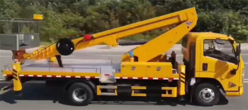 25米高空作業(yè)車黃牌伸縮臂