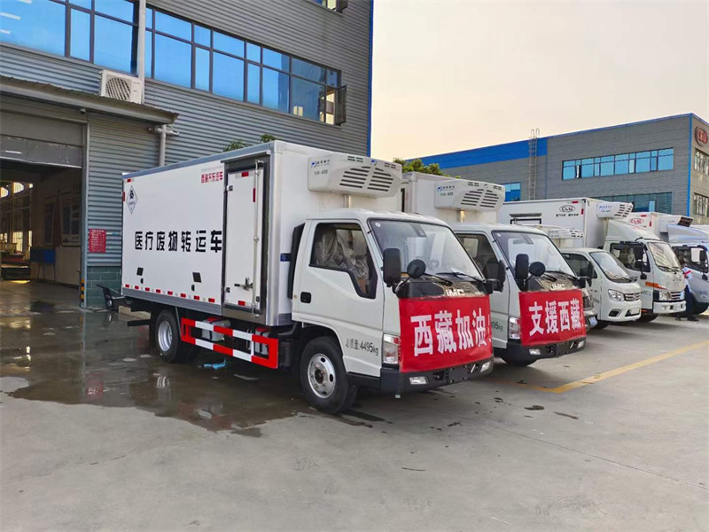 醫(yī)療廢物轉(zhuǎn)運(yùn)車江鈴發(fā)車中
