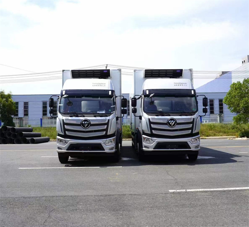 國(guó)六福田歐曼行星小三軸高頂雙臥冷藏車