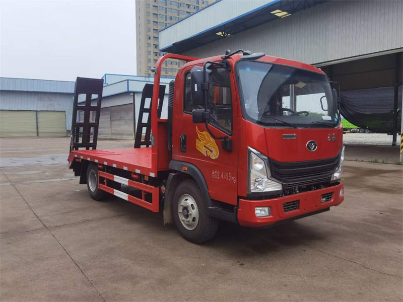 藍(lán)牌重汽豪曼平板運(yùn)輸車3280軸距