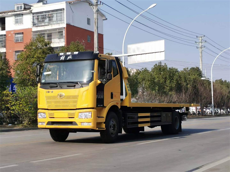 國六解放J6一拖二清障車配置圖片
