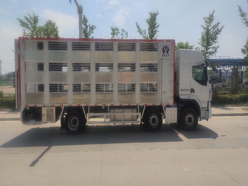 8米6小三軸畜禽運(yùn)輸車多拉快跑