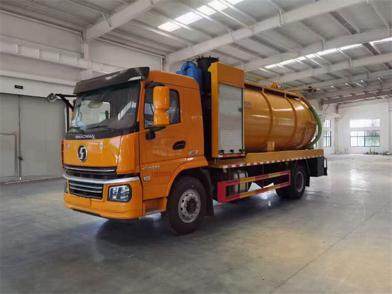 陜汽15方清洗吸污車245馬力