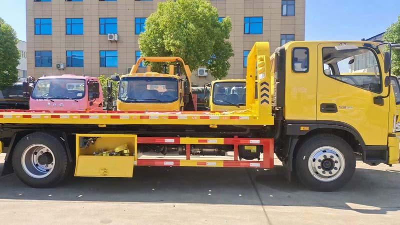 福田奧鈴6噸板一拖二清障車報價