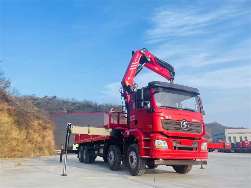陜汽德龍8×4隨車吊國六b排放報(bào)價(jià)