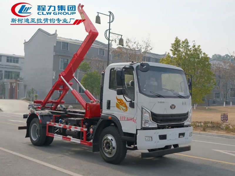重汽豪曼3900軸距勾臂垃圾車