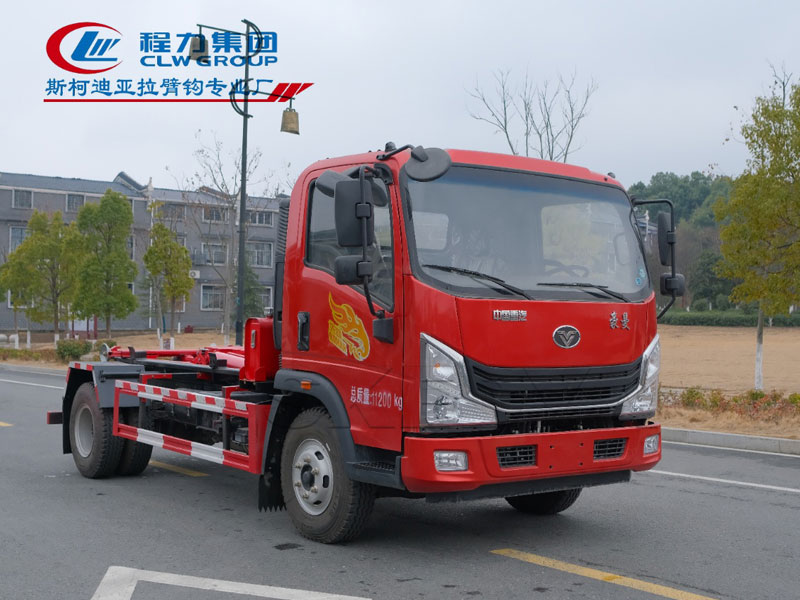 重汽豪曼3650軸距勾臂垃圾車