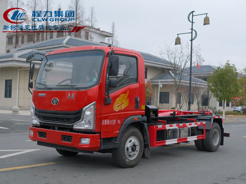 重汽豪曼3650軸距勾臂垃圾車