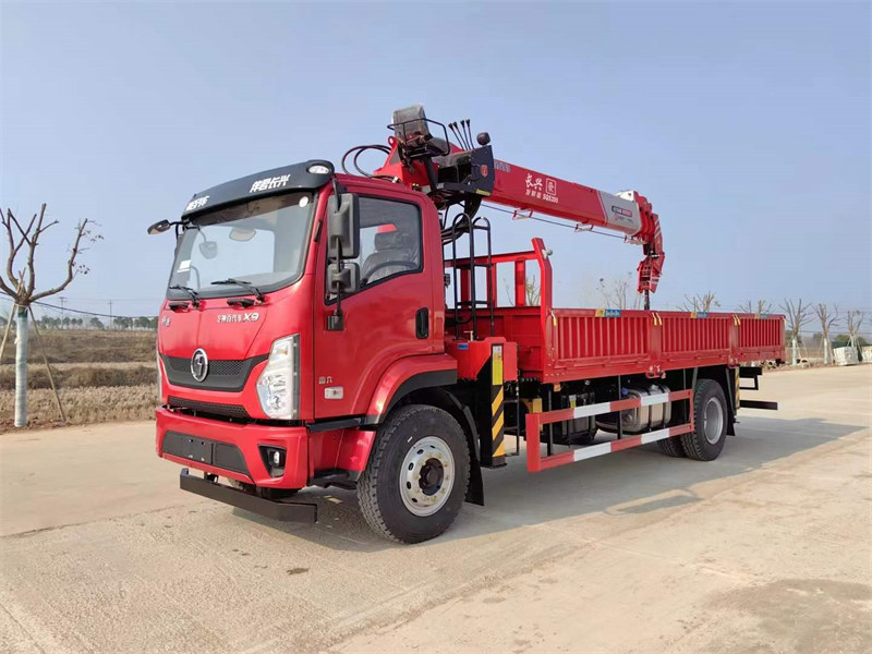 陜汽軒德X9長興8噸隨車吊送遮陽傘