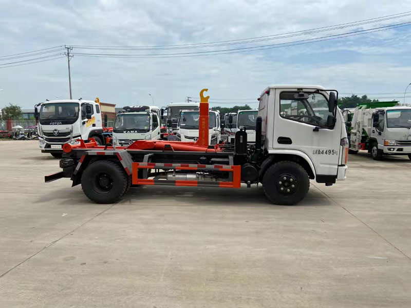 南駿車廂可卸式垃圾車可下地下室的勾臂垃圾車
