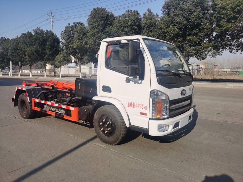 南駿車廂可卸式垃圾車可下地下室的勾臂垃圾車