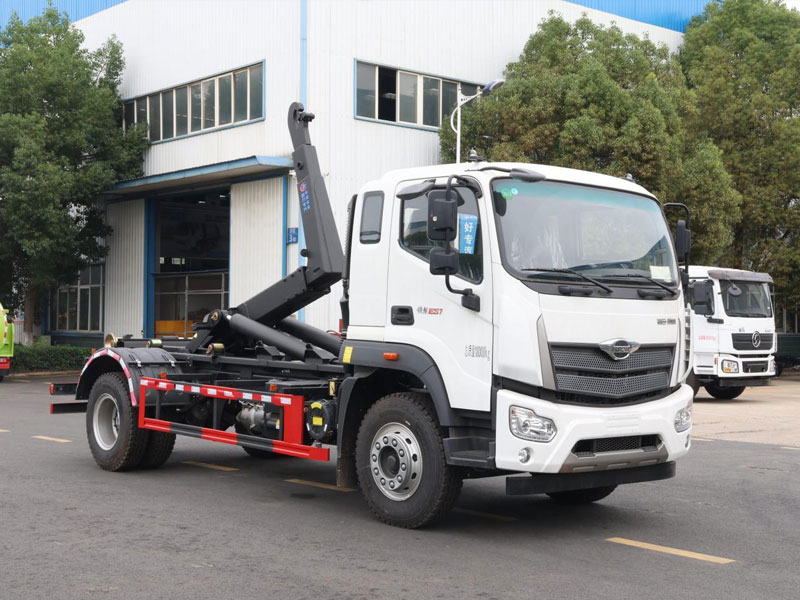 福田領(lǐng)航ES7車廂可卸式垃圾車