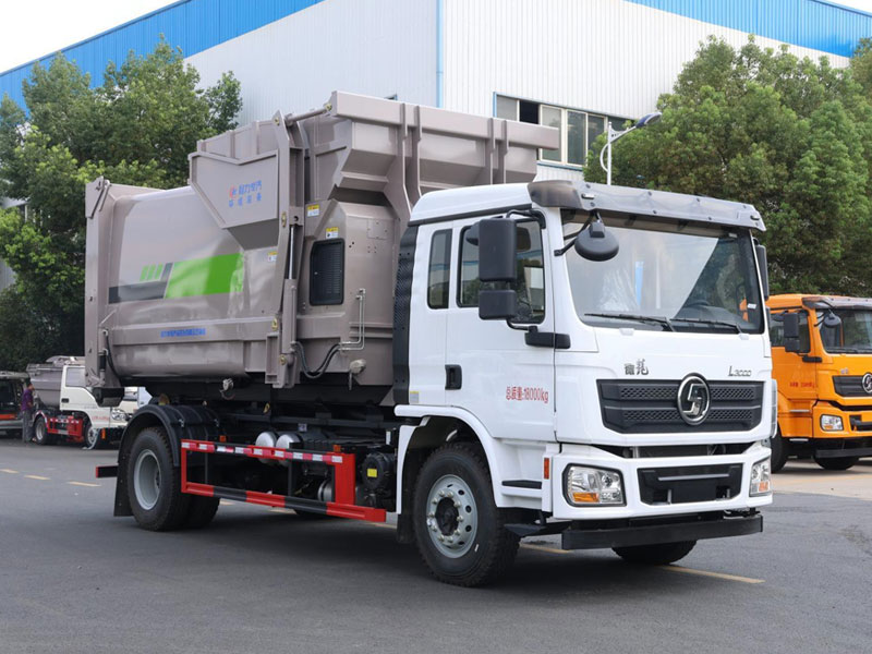 陜汽德龍L3000車廂可卸式垃圾車
