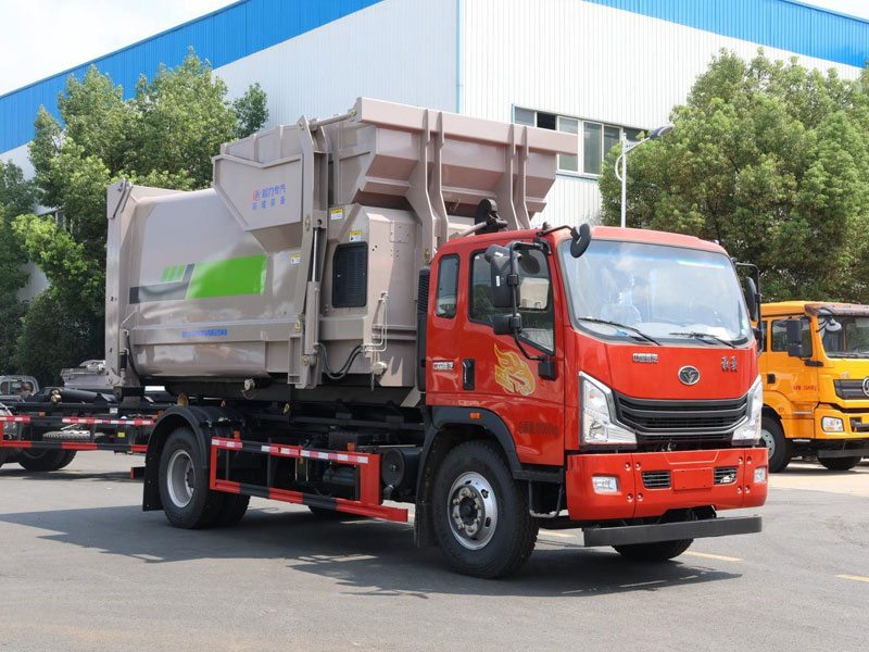 重汽豪曼車廂可卸式垃圾車