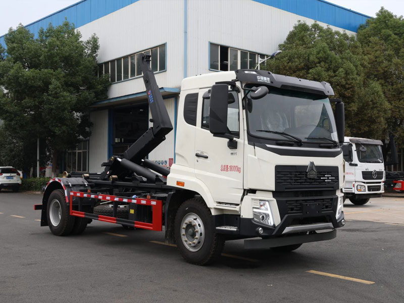 重汽豪沃車廂可卸式垃圾車