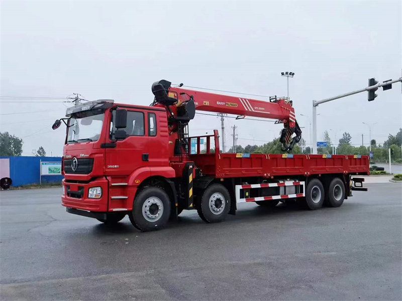 陜汽德龍新M3000隨車吊高配前四后八