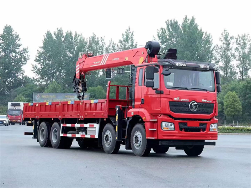 陜汽德龍新M3000隨車吊高配前四后八