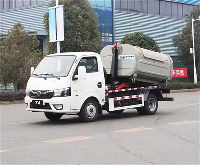 比亞迪T4純電動勾臂垃圾車續(xù)航里程280