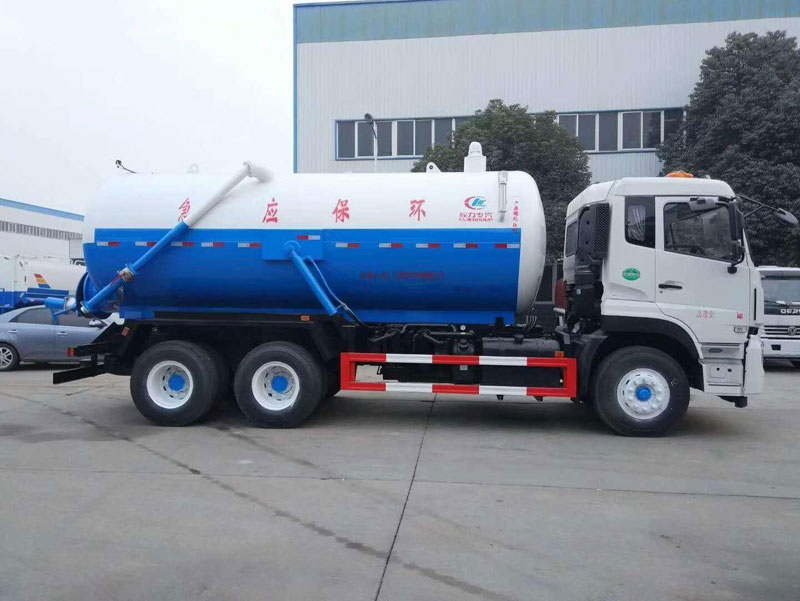 國六18方clw東風天龍后雙橋吸污車