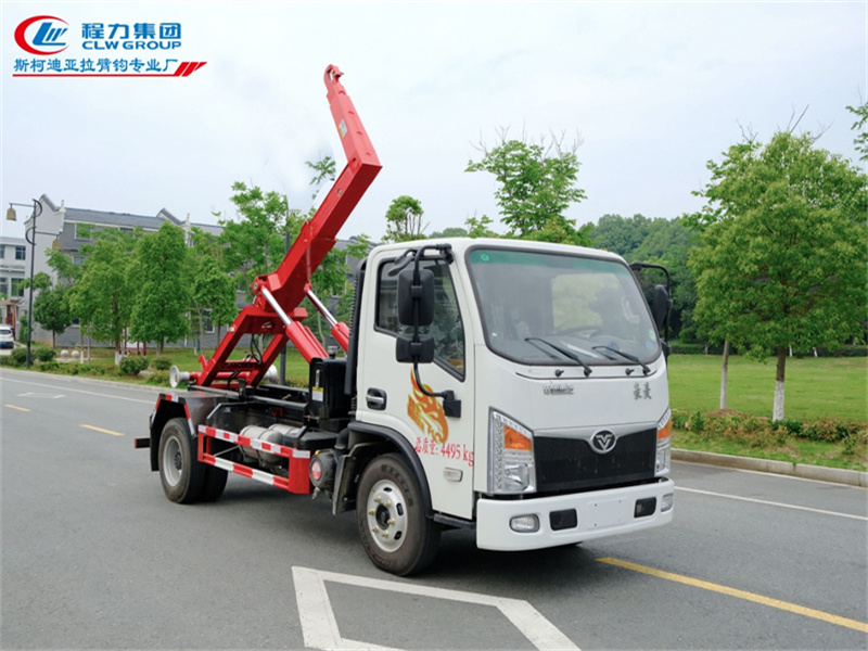 重汽豪曼國(guó)六藍(lán)牌重載車廂可卸式垃圾車