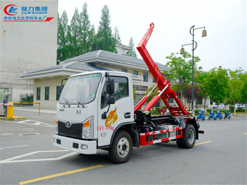 重汽豪曼國(guó)六藍(lán)牌重載車廂可卸式垃圾車