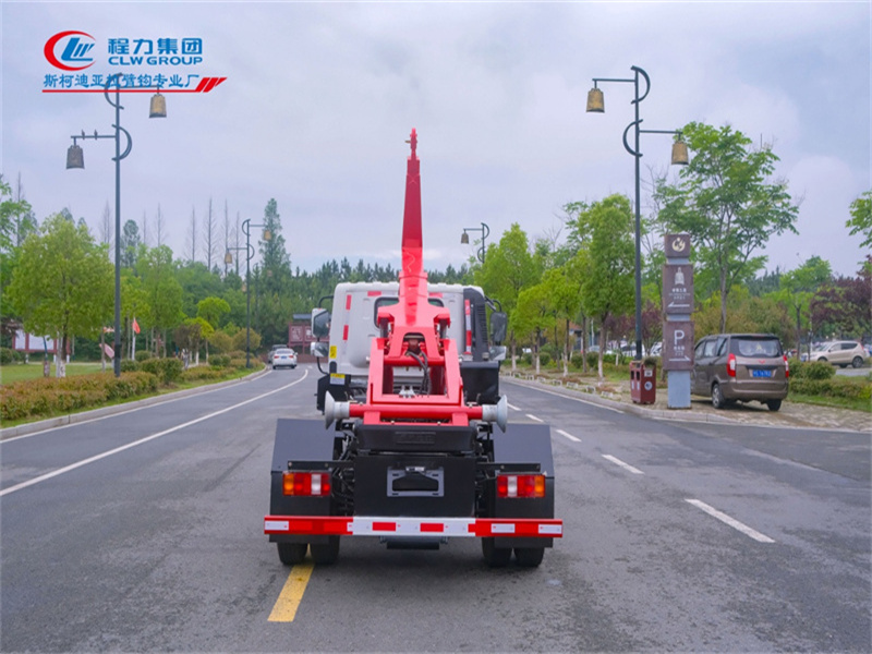 重汽豪曼國(guó)六藍(lán)牌重載車廂可卸式垃圾車