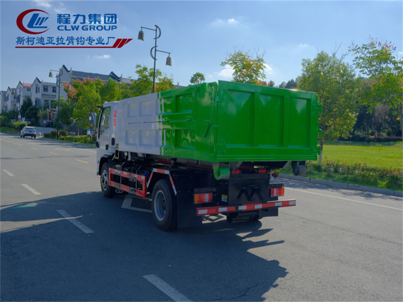 湖北三環(huán)國六藍(lán)牌重載4495KG車廂可卸式垃圾車