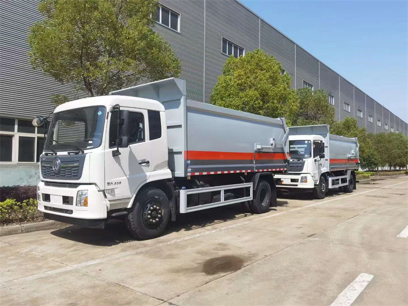 東風(fēng)天錦康機(jī)230馬力壓縮式對(duì)接垃圾車(chē)您的城市清潔新選擇