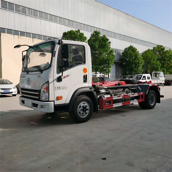大運藍(lán)牌國六勾臂式垃圾車