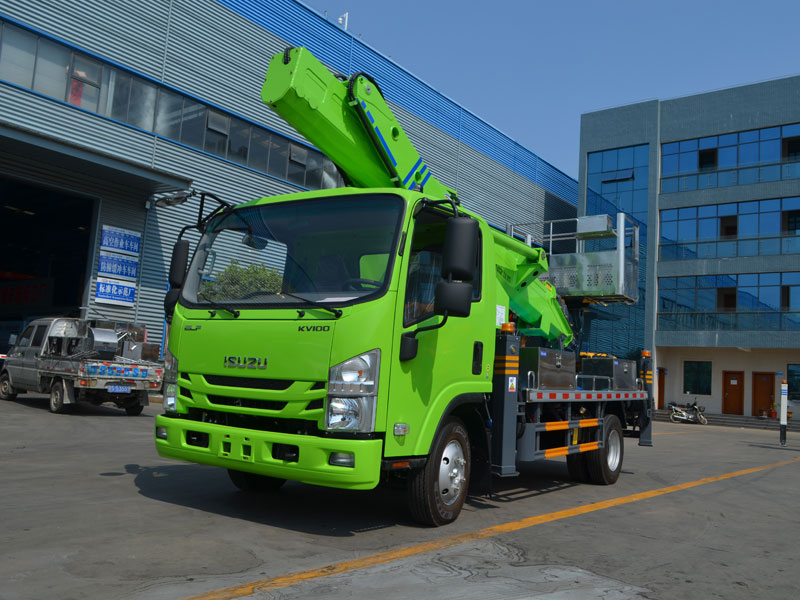 程力華鑫出口國六五十鈴藍(lán)牌31米高空作業(yè)車