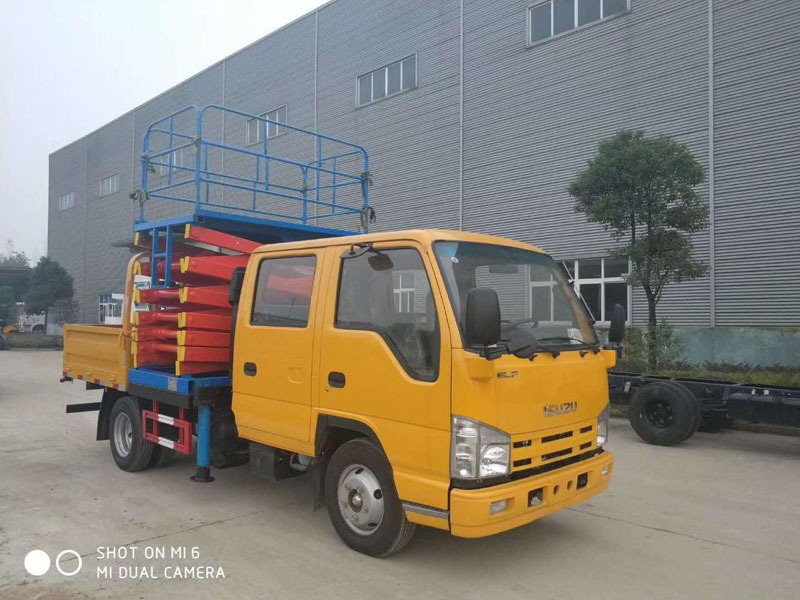 國六慶鈴8-10米高空作業(yè)車