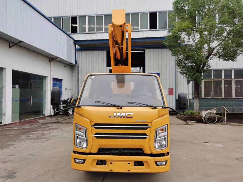 國六江鈴藍(lán)牌23米直臂伸縮式高空作業(yè)車