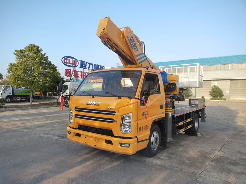 國六江鈴藍(lán)牌27米直臂高空作業(yè)車