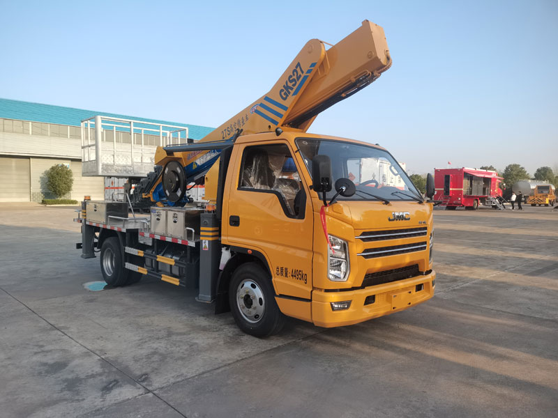 國六江鈴藍(lán)牌27米直臂高空作業(yè)車