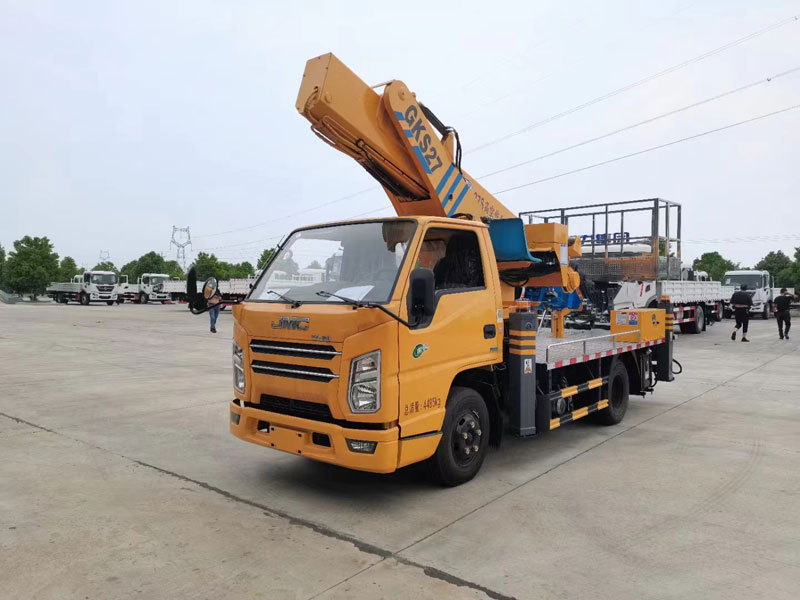 國六江鈴單排藍牌27米高空作業(yè)車