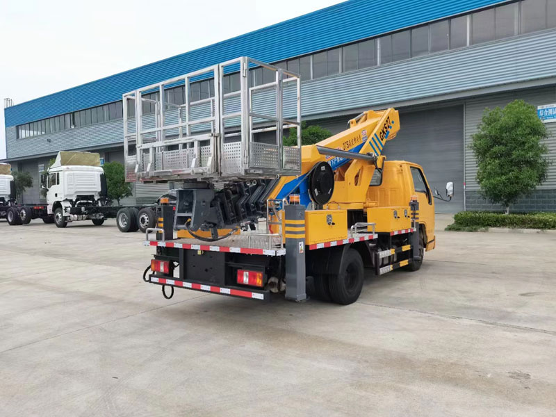 國六江鈴單排藍牌27米高空作業(yè)車