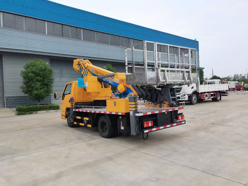 國六江鈴單排藍牌27米高空作業(yè)車