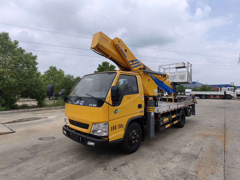 國六江鈴順達黑臉黃牌31米高空作業(yè)車