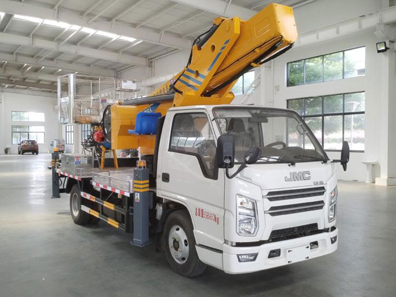 國六江鈴順達黃臉黃牌31米高空作業(yè)車