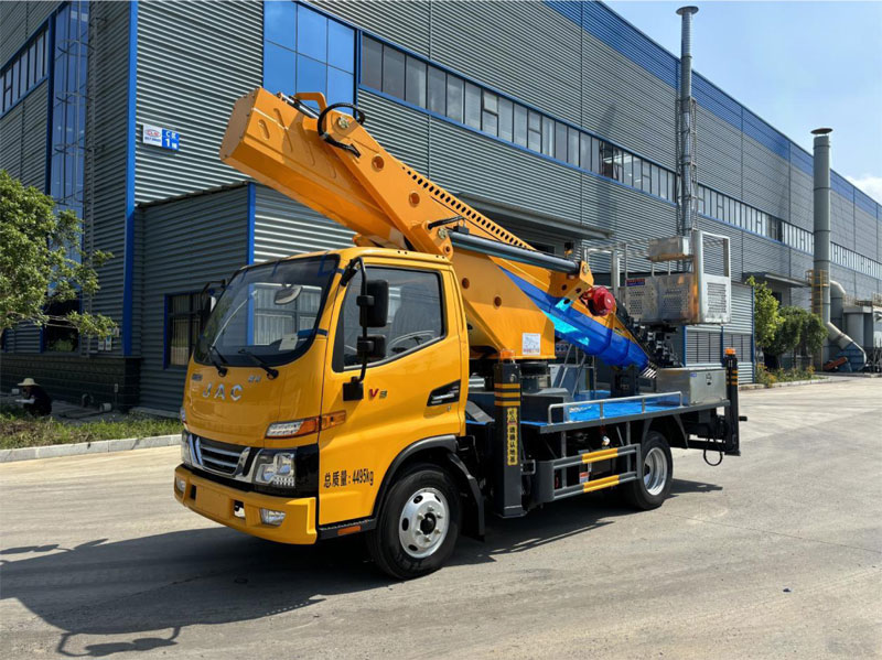 江淮國六藍(lán)牌33米直臂伸縮式高空作業(yè)車