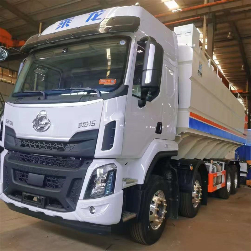 柳汽乘龍H5短軸前四后八散裝飼料車車型介紹