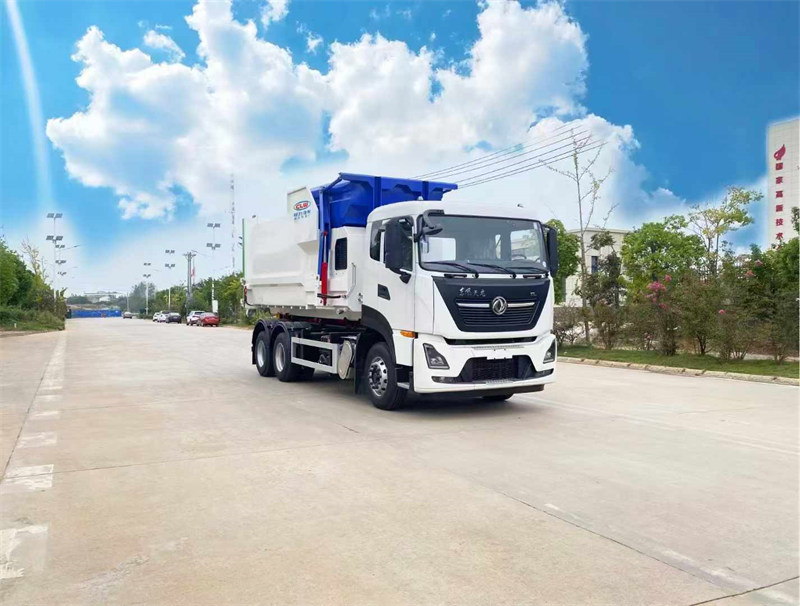 新品上市東風(fēng)天龍后雙橋勾臂垃圾車現(xiàn)車熱銷中