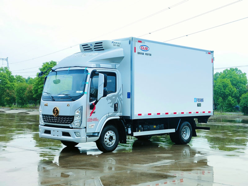 4.2米陜汽金德龍K1自動檔藍牌冷藏車