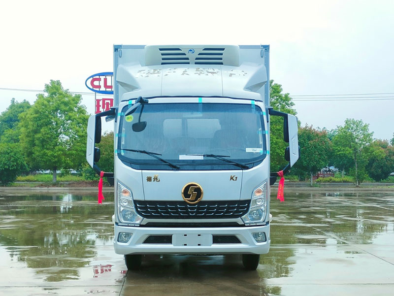 4.2米陜汽金德龍K1自動檔藍牌冷藏車