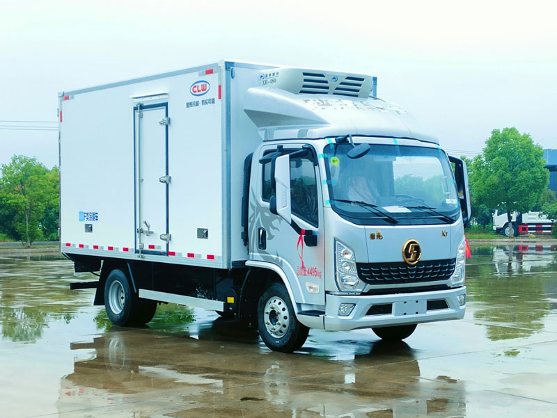 4.2米陜汽金德龍K1自動檔藍牌冷藏車
