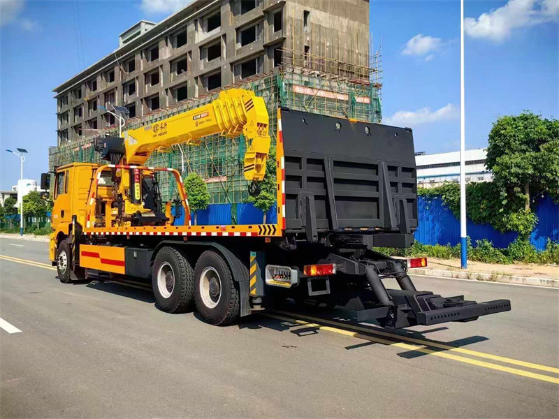 陜汽德龍M3000后雙橋清障帶吊車可上京牌
