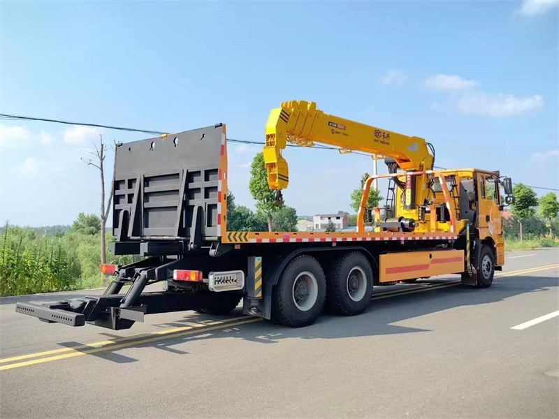 陜汽德龍M3000后雙橋清障帶吊車可上京牌