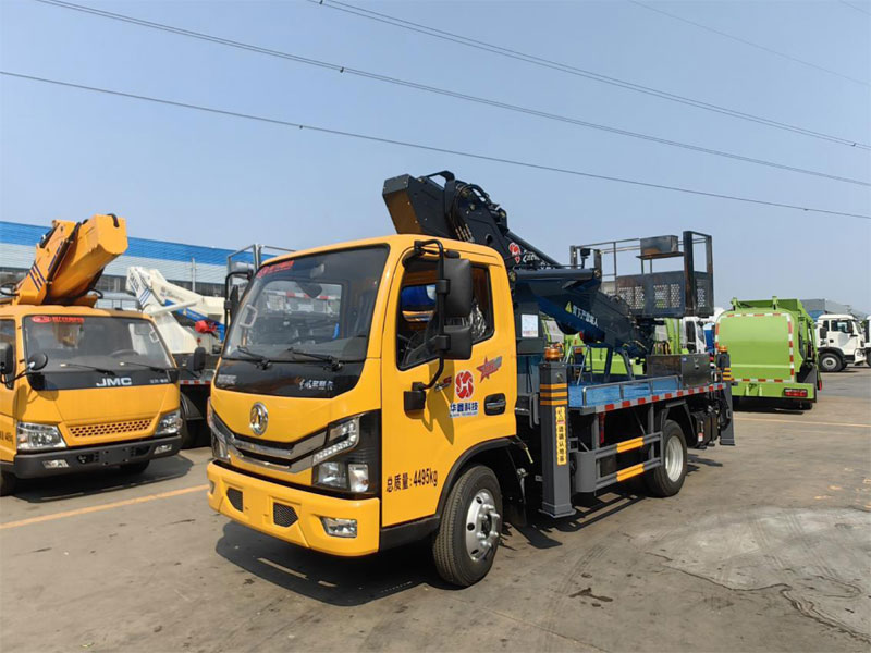 國六東風(fēng)多利卡藍(lán)牌28米高空作業(yè)車-程力華鑫CL5049JGK6AJB